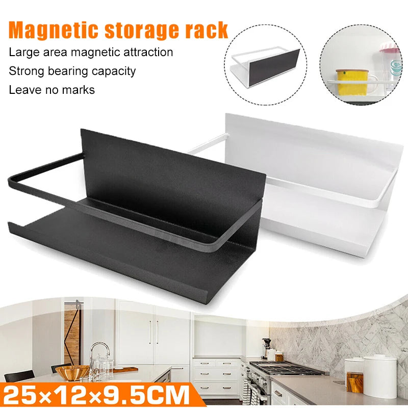 MagShelf refrigerator-side storage