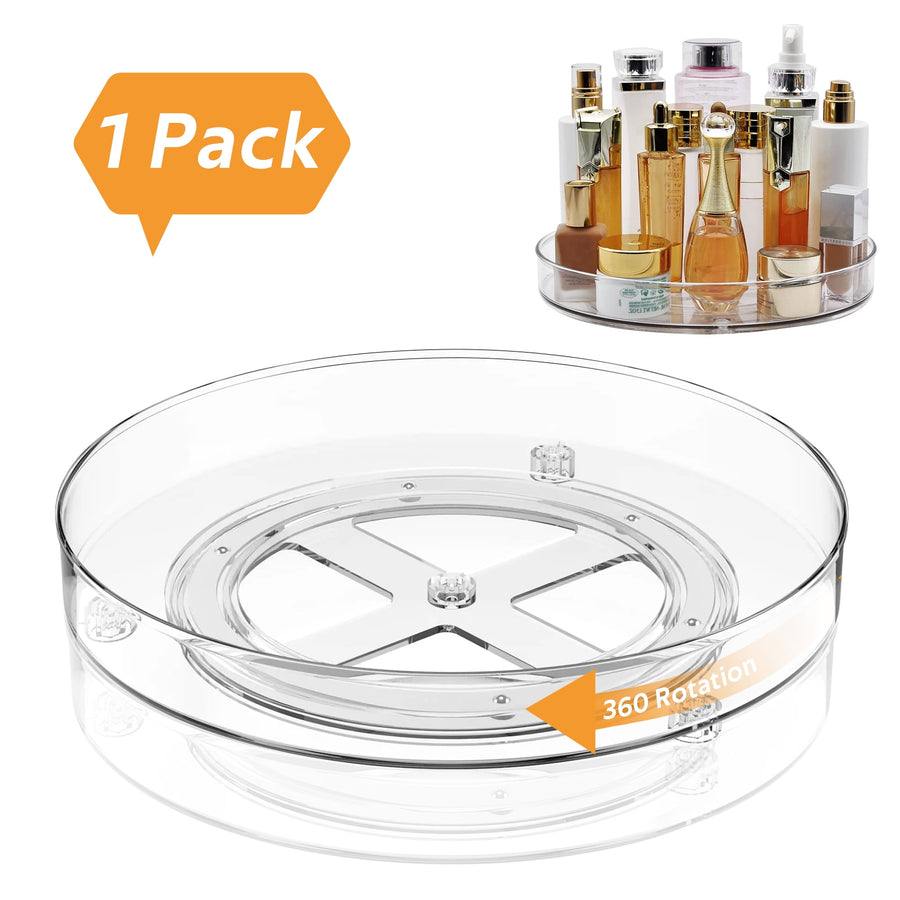 OVENIQO SpinStore clear rotating organizer