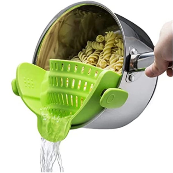 OVENIQO ClipDrain silicone pot strainer