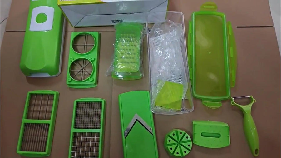 OVENIQO 12-in-1 Prep & Slice Station in use